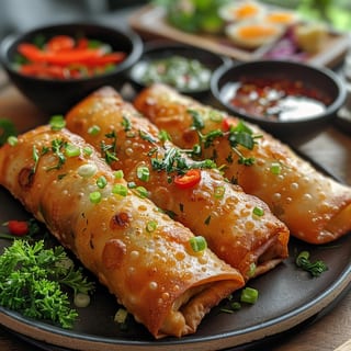 Vegetable Spring Rolls (3 rolls)