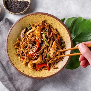 Chicken rice noodles